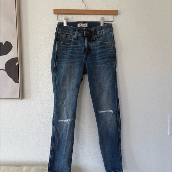 Madewell Blue Skinny Jeans - Picture 6 of 10